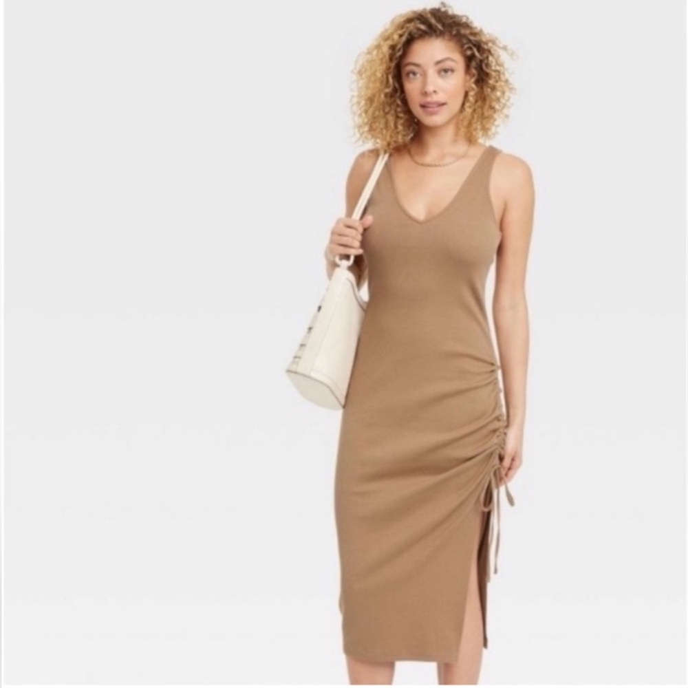 Target a new day midi ribbed midi dress